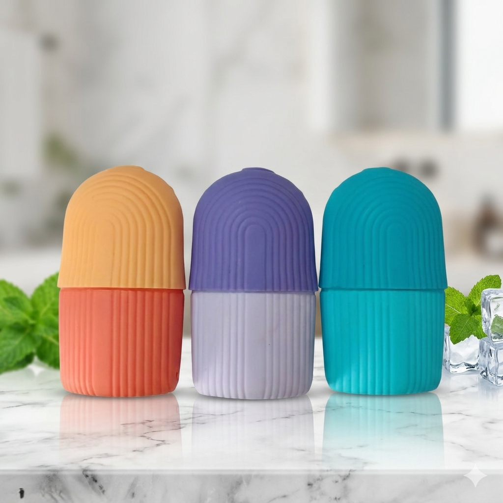 FreshGlow Facial Ice Roller (Pack of 3) – 3X Glow, 3X Care! - Image 2