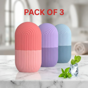 FreshGlow Facial Ice Roller (Pack of 3) – 3X Glow, 3X Care!